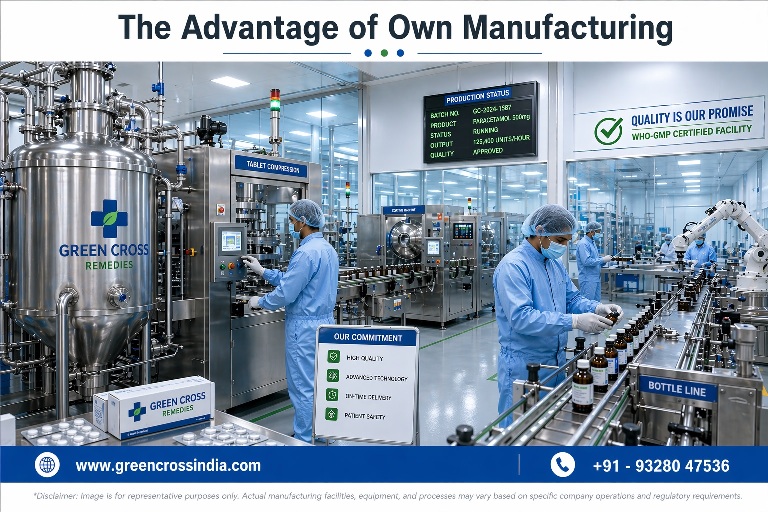 Advantage of own manufacturing