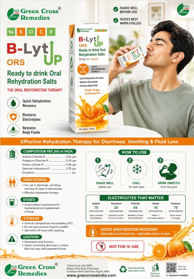 B LYTEUP ORS – Ready-to-Drink ORS from Green Cross Remedies