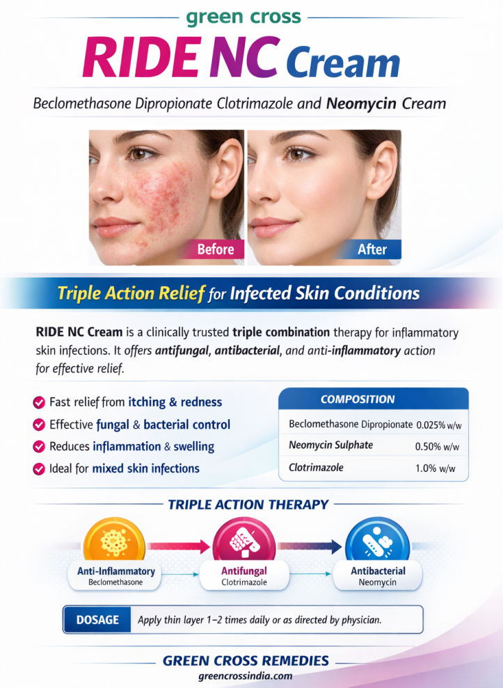 Beclomethasone Dipropionate Clotrimazole and Neomycin Cream – RIDE NC Cream