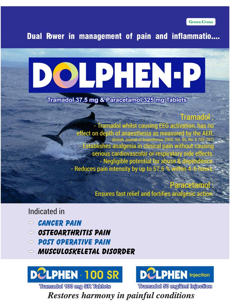 DOLPHEN P Tablet - Tramadol Hydrochloride and Paracetamol Tablet
