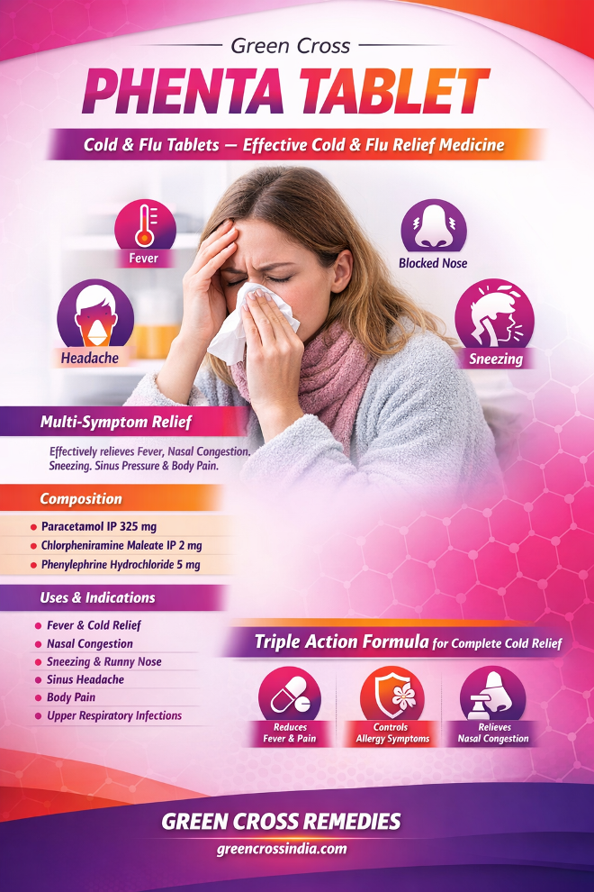 Effective Cold & Flu Relief Medicine - Phenta Tablet
