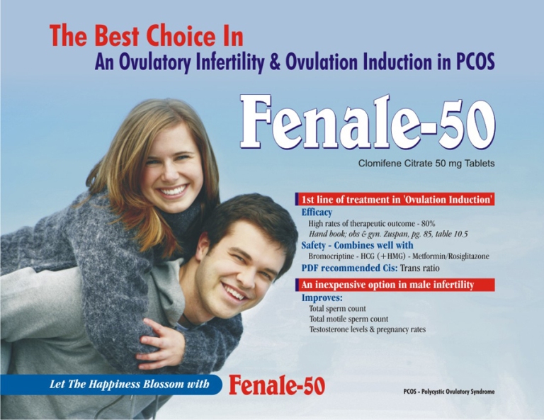 FENALE 50 Tablet - Clomifene Citrate 50 mg Tablet