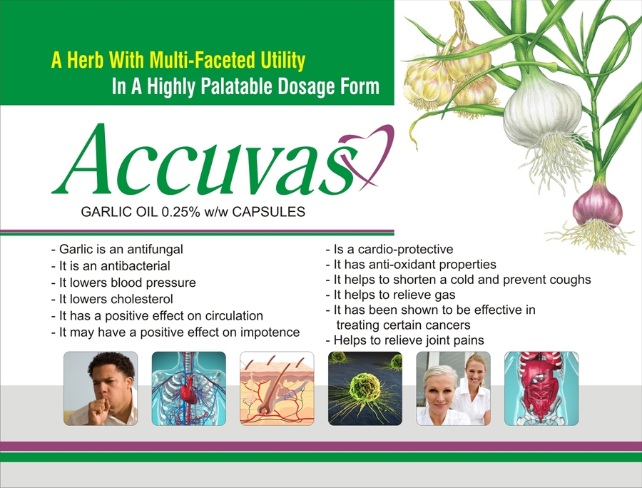 Garlic Oil Capsule- Garlic Pearls – ACCUVAS Softsule