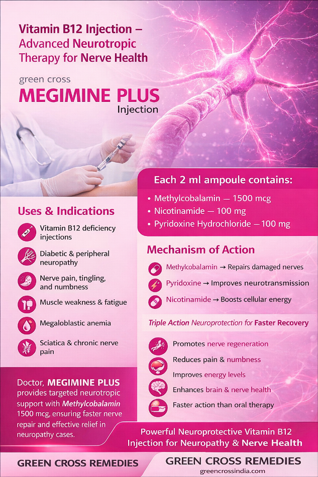 Methylcobalamin Nicotinamide Pyridoxine Injection- vitamin B complex injection