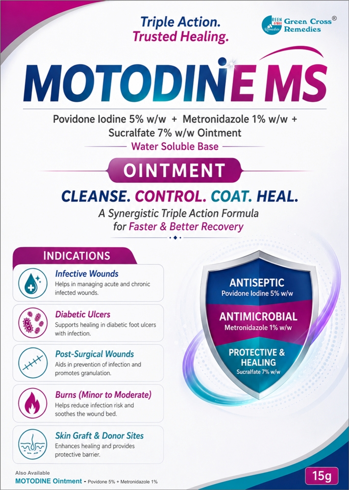 MOTODINE MS Ointment - Effective Care for Wounds, Infections and Irritation