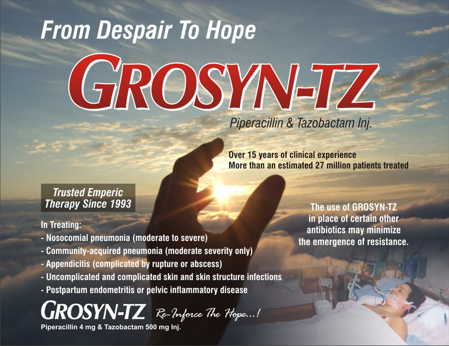 GROSYN TZ 4.5 Injection-Piperacillin 4 GM,Tazobactum 500 mg Injection