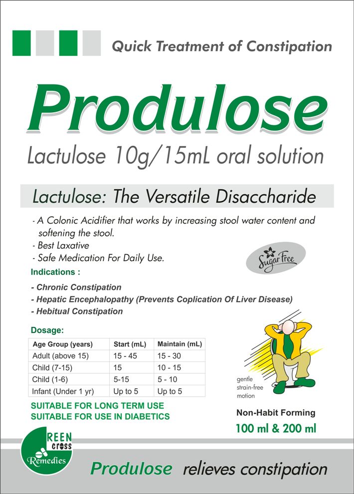 PRODULOSE Solution - Lactulose 10 gm / 15 ml Oral Solution - Constipation Relief Syrup