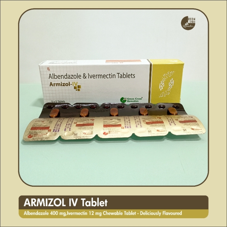 Albendazole and Ivermectin Tablet Uses - ARMIZOL IV Tablet