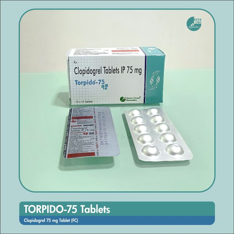 Clopidogrel Tablet Uses- TORPIDO 75 Tablet