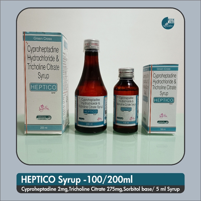 Cyproheptadine Hydrochloride and Tricholine Citrate Syrup - HEPTICO Syrup