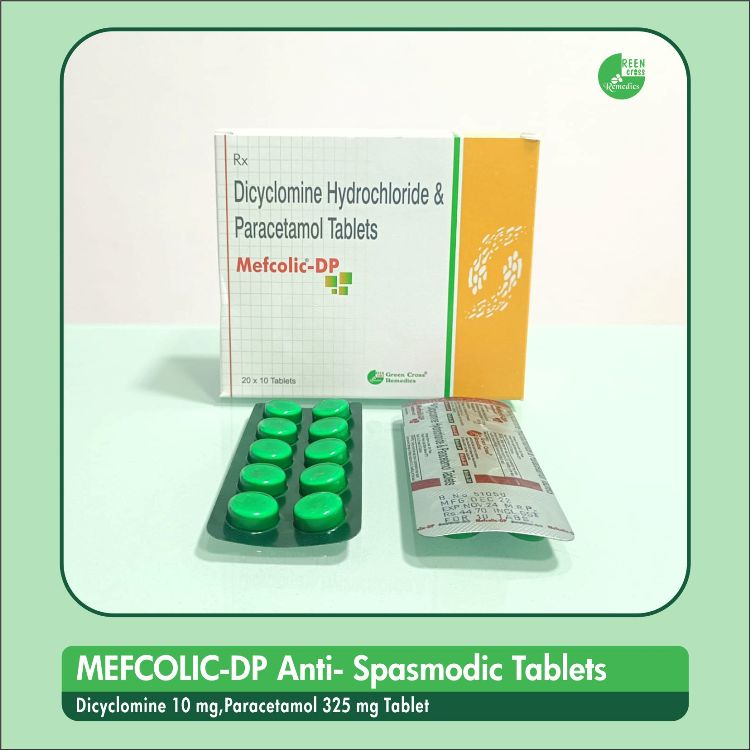 MEFCOLIC DP Tablet - Dicyclomine 10 mg, Paracetamol 325 mg Tablet