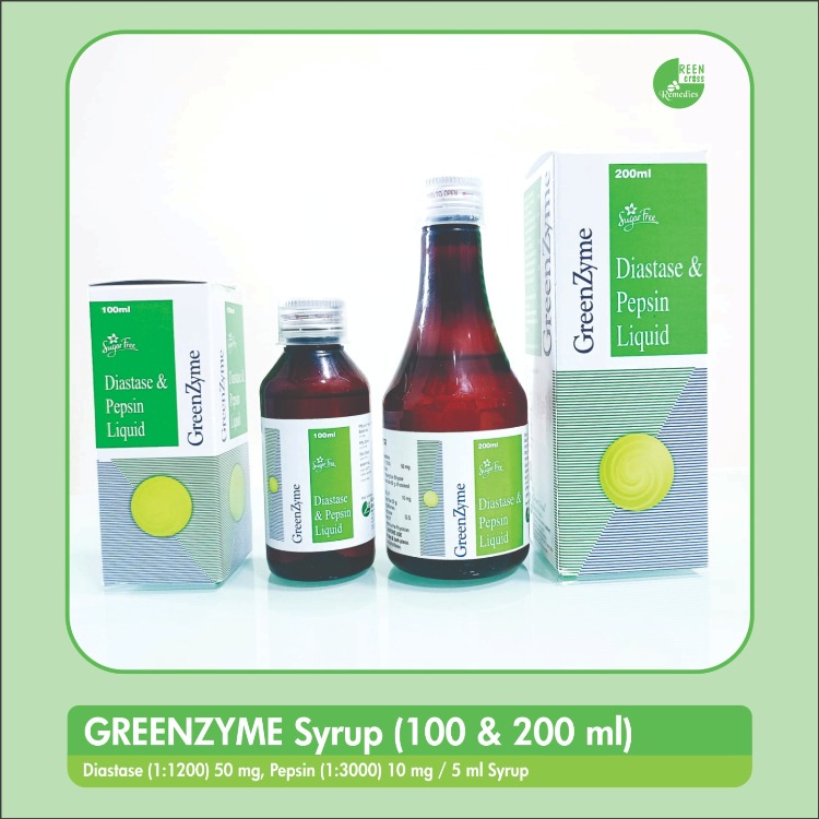 Fungal Diastase and Pepsin Syrup for Better Digestion & Appetite – Greenzyme Syrup - Sugar Free