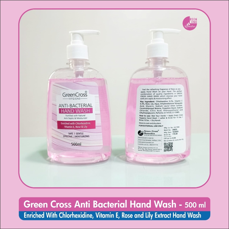 Green Cross Hand Wash (Rose & Lily) Anti Bacterial