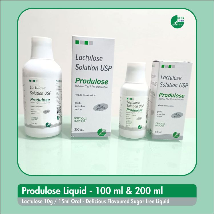 Lactulose Solution USP – Produlose Solution - Constipation Relief Syrup- Lactulose 10 gm/15 ml Oral Solution