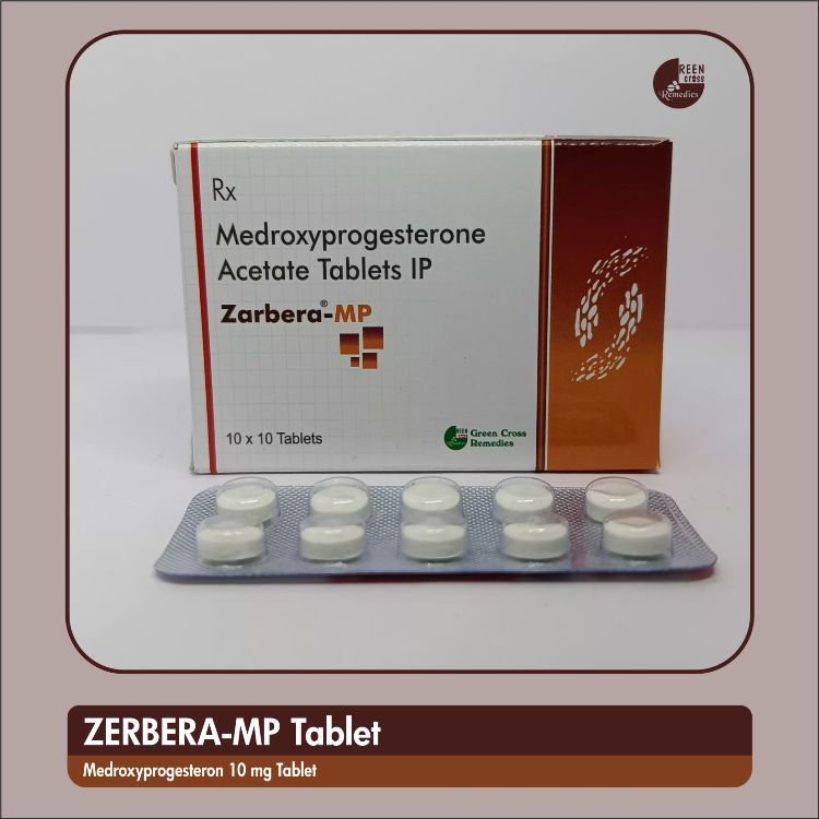 Medroxyprogesterone Acetate Tablet Uses for Menstrual Disorders & Women’s Hormonal Health - Zarbera MP Tablet