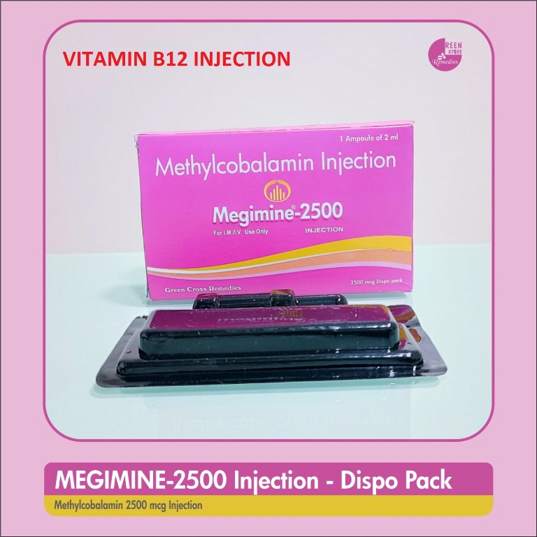 Megimine 2500 Injection - Methylcobalamin Injection – Advanced Vitamin B12 Therapy