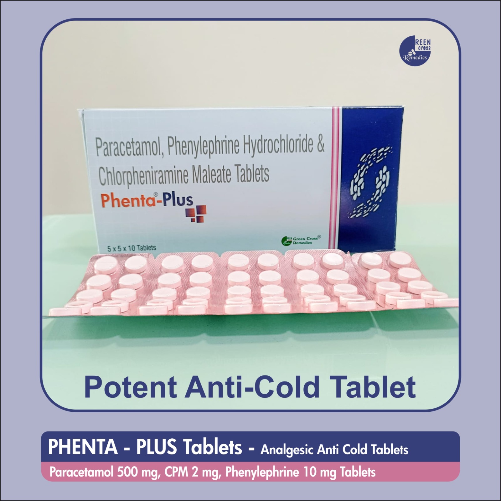 Paracetamol Phenylephrine Chlorpheniramine Tablet - Phenta Plus Tablet