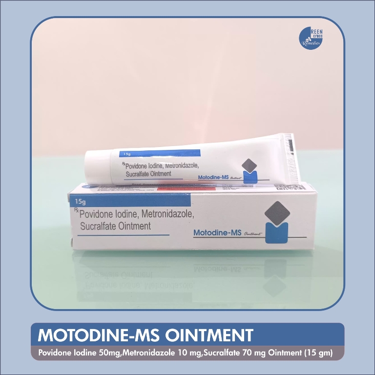 Povidone Iodine Metronidazole Sucralfate Ointment Uses - MOTODINE MS Ointment