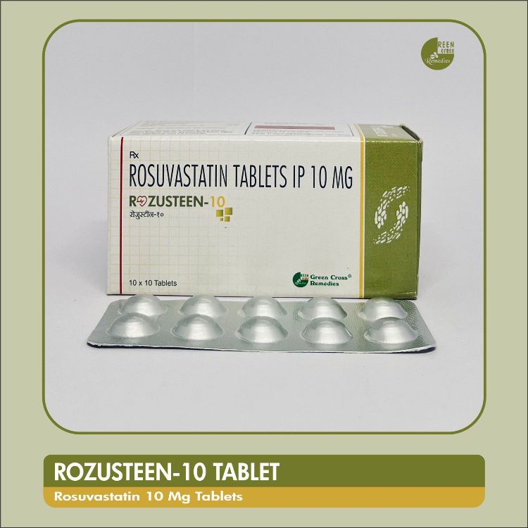 Rosuvastatin 10 mg for Cholesterol Management - ROZUSTEEN 10 Tablet